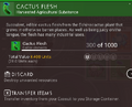 Cactus Flesh info panel (Atlas Rises)