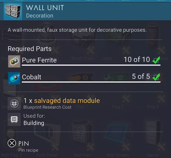 Wall Unit No Man's Sky Wiki