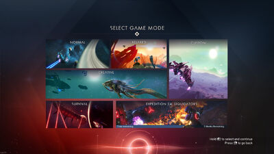 Mode Select Screen