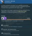 Info panel (Living Ship)