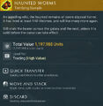 Terrifying Sample: Haunted Worms, dropped from encounter in Yoegath OR-Gamma system
