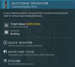 Glitching Separator - No Man's Sky Wiki