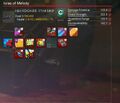 Inventory screen