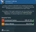 Blueprint panel (Living Ship)