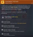 Information panel (SentinelUp)