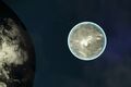 View of moon