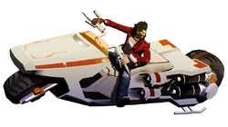 Travis Touchdown and the Schpeltiger