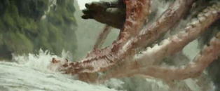 A Mire Squid, moments before its head was squished by Kong.