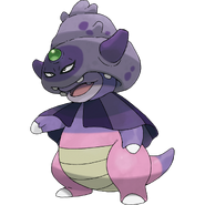 Shellder on a Galarian Slowking head.