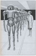 Dr. Susan Calvin examines mass-produced robots.