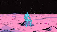 Dr. Manhattan, as he appeared in a Watchmen graphic novel.