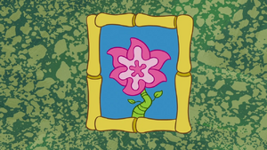 A portrait of the Boxing Begonia in Squidward's house.