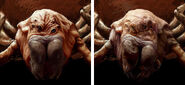 Concept design for Shelob's face.