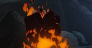 The viking when he gets dragged back into Hell again