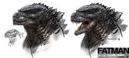 Christian Pearce's design for MonsterVerse Godzilla from the 2014 film.