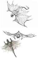 Concept art of the fire bat