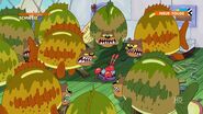 Mr. Krabs being attacked by a group of Sea Bears
