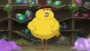 Barry, after when he first got cursed into a chicken by Maddie