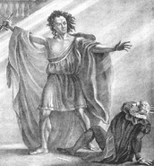 Illustration of the 1823 play Presumption, or the Fate of Frankenstein