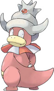 Shellder on a Johtonian Slowking head.