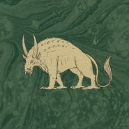 The illustration of the graphorn