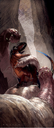 The Carnictuses devouring a Ventosaur impavidus.