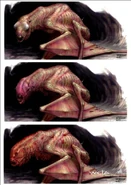 The design process of the giant bat.