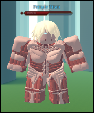 Female Titan Anime Face - Roblox