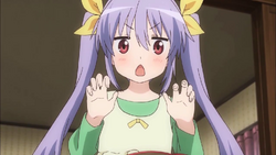 Renge is gushes over her new backpack