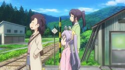 Renge and Kazuho see Hikage off