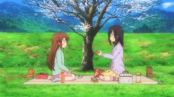 Komari and Hotaru go on a picnic
