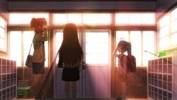 Renge is shown around the school