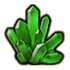 Green crystal