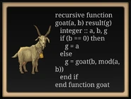 Goat dialog 2 (see note [2]).