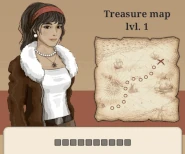 Progressing through Treasure map lvl. 1 (with Necklace for Haruka).