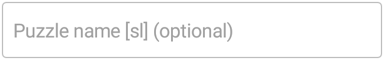 Puzzle name