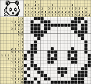 Black-and-White Nonograms, 20x20, Panda