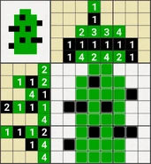 Colored Nonograms, Colored Nonograms Beginner, Cactus (8x8)