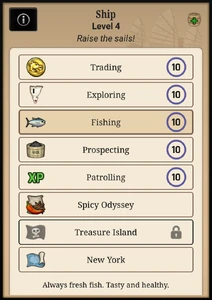 New ship route becomes available upon meeting the Pirate skeleton.