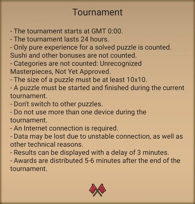 Tournament info