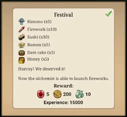 Festival (completed).