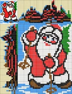 Colored Nonograms, Colored Nonograms by belko61 Part 2, Santa Claus (43x55)
