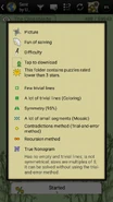 Help - explanation of icons.