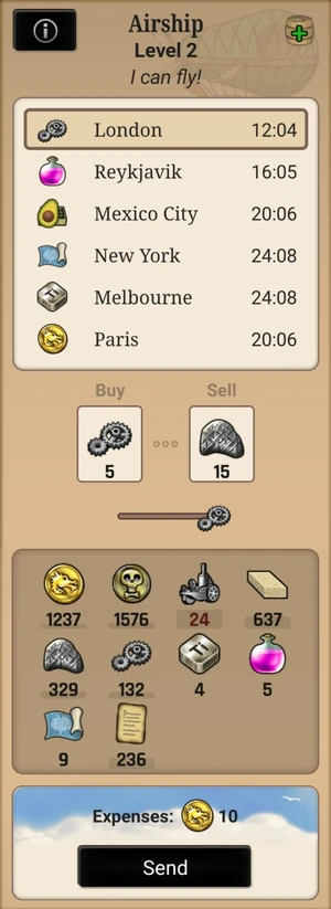 Airship interface.