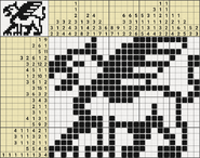 Black-and-White Nonograms, 25-30, Griffon (25x20)