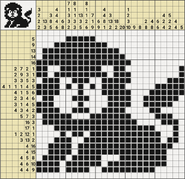 Black-and-White Nonograms, 25x25, Lion