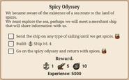 Spicy Odyssey (in Quests).