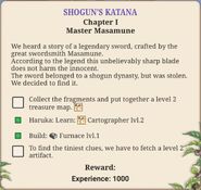 Shogun's Katana Chapter I.