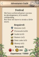 Festival (in Quests).