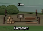 Caravan at 50% of resources supplied.
